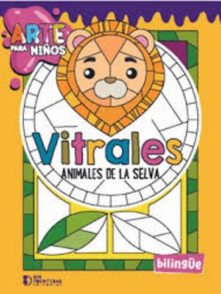 ARTE PARA NIÑOS VITRALES ANIMALES DE LA SELVA