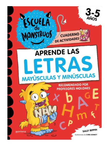 ESCUELA DE MONSTRUOS -APRENDE LAS LETRAS MAYÚSCULAS Y MINÚSCULAS-