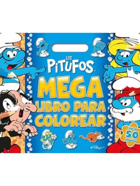 PITUFOS, LOS -MEGALIBRO PARA COLOREAR-