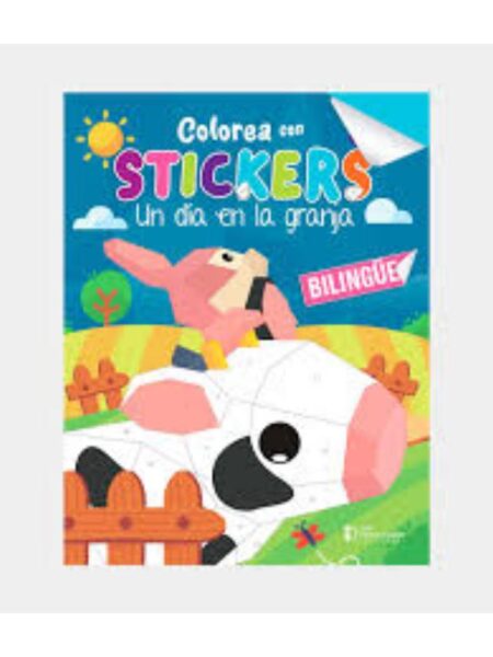 COLOREA CON STICKER ANIMALES DE LA GRANJA