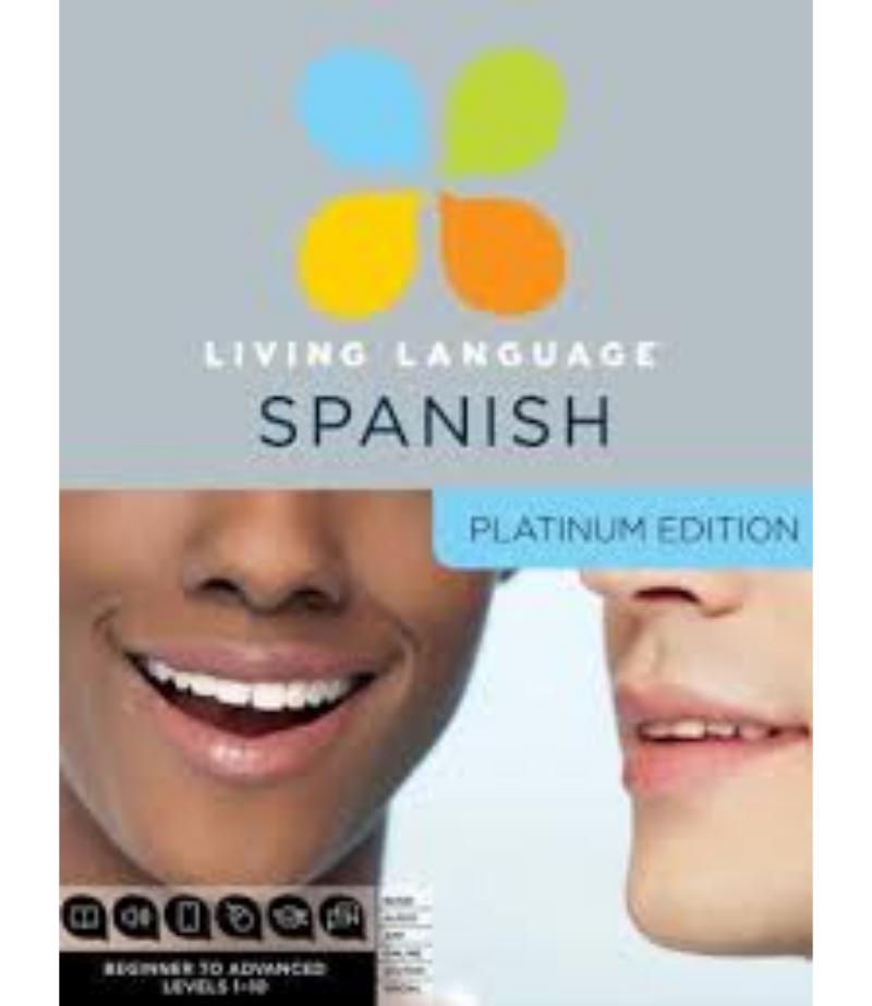 LIVING LANGUAGE SPANISH PLATINUM EDITION. 3 BOOKS 9 AUDIO CDS