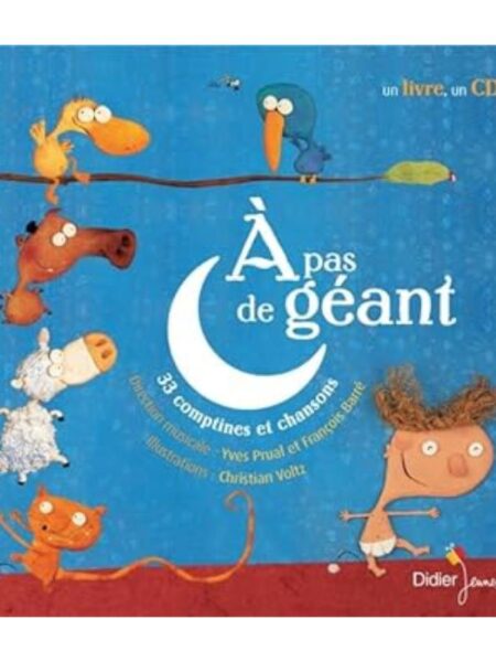 A PAS DE GEANT 33 COMPTINES ET CHANSONS + CD