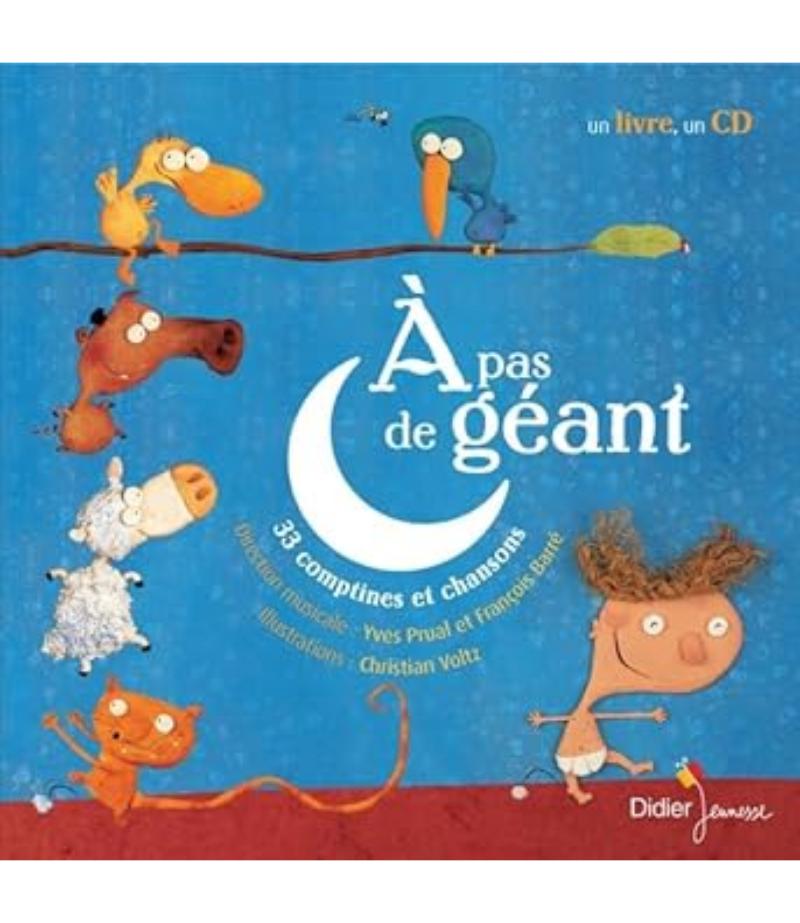 A PAS DE GEANT 33 COMPTINES ET CHANSONS + CD