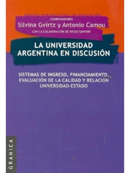 LA UNIVERSIDAD ARGENTINA EN DISCUSIÓN -NUEVAS PERSPECTIVAS N EDUCACIÓN-
