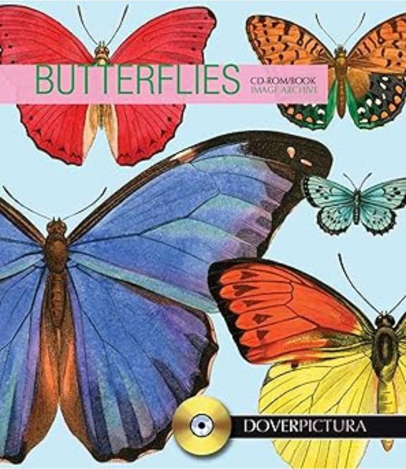 BUTTERFLIES DOVERPICTURA + CD-ROM
