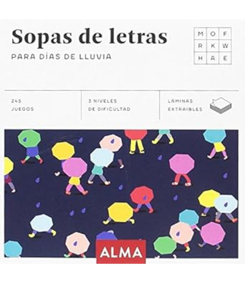 SOPAS DE LETRAS PARA DÍAS DE LLUVIA