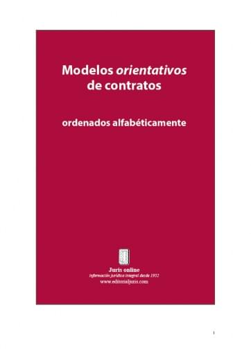 MODELOS ORIENTATIVOS DE CONTRATOS ORDENADOS ALFABÉTICAMENTE (EBOOK)