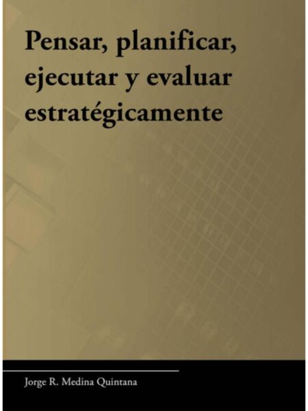 PENSAR PLANIFICAR EJECUTAR Y EVALUAR ESTRATÉGICAMENTE