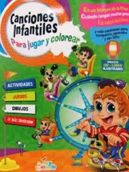 CANCIONES INFANTILES PARA JUGAR Y COLOREAR + CD