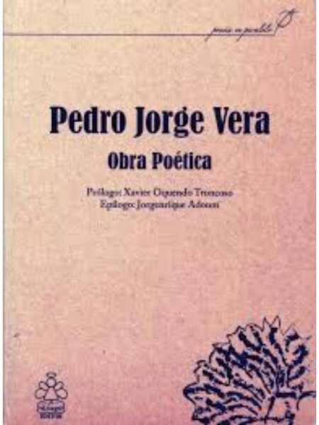 OBRA POÉTICA  -PEDRO JORGE VERA-