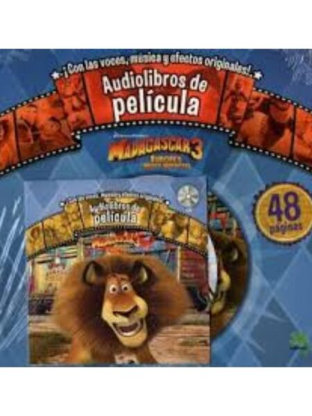MADAGASCAR 3 AUDIOLIBROS DE PELÍCULA + CD