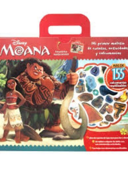 MOANA-MI PRIMER MALETÍN DE CUENTOS, ACTIVIDADES Y CALCOMANÍAS