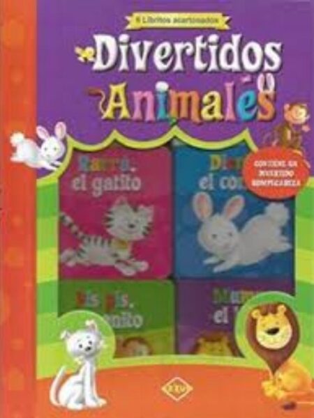 DIVETIDOS ANIMALES CAJA X 6-LIBROS ACARTONADOS-