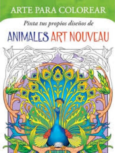 PINTA TUS PROPIOS DISEÑOS DE ANIMALE ART NOUVEAU, - ARTE PARA COLOREAR