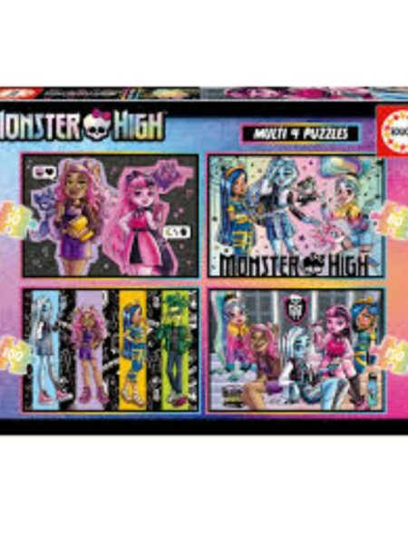 PACK INFANTIL DE ACTIVIDADES MONSTER HIGH 4TOMOS