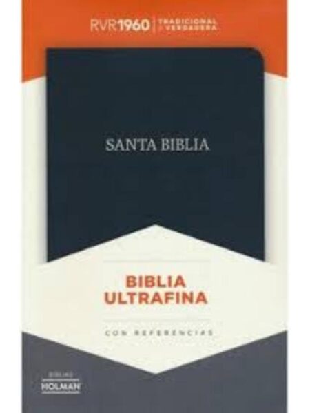 SANTA BIBLIA RVR ULTRAFINA NEGRO PIEL