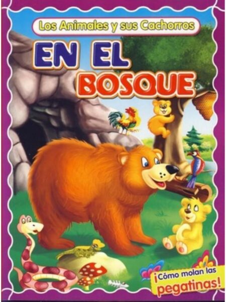 EN LA GRANJA -LOS ANIMALES Y SUS CACHORROS CON PEGATINAS-