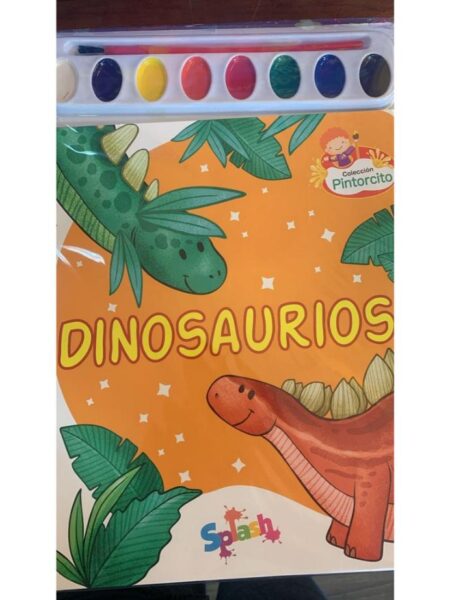 DINOSAURIOS PINTORCITO -INCLUYE ACUARELAS-