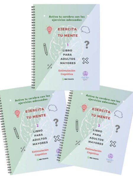 EJERCITA TU MENTE AULTOS MAYORES PACK X 3 LIBROS