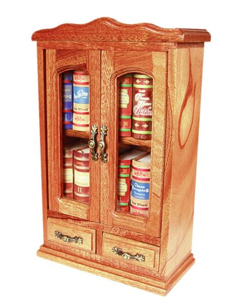 SOPORTE DE 12 MINILIBROS CON TIRADORES LUJO -MINIBOOKS-