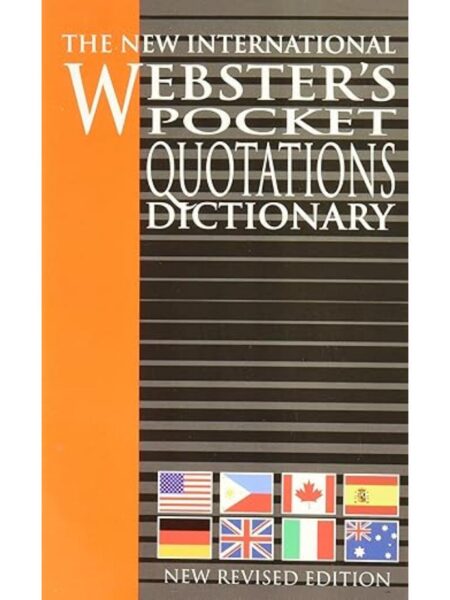 WEBSTERS POCKET QUOTATIONS DICTIONARY