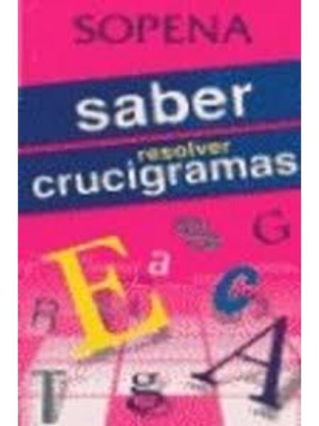 SABER RESOLVER CRUCIGRAMAS