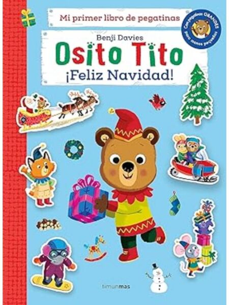 OSITO TITO -PEGATINAS FELIZ NAVIDAD-