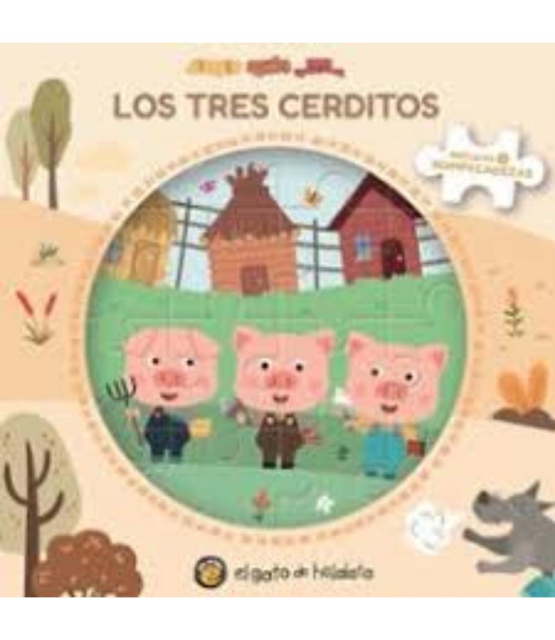 TRES CERDITOS, LOS -LIBRO + 3 PUZLES-